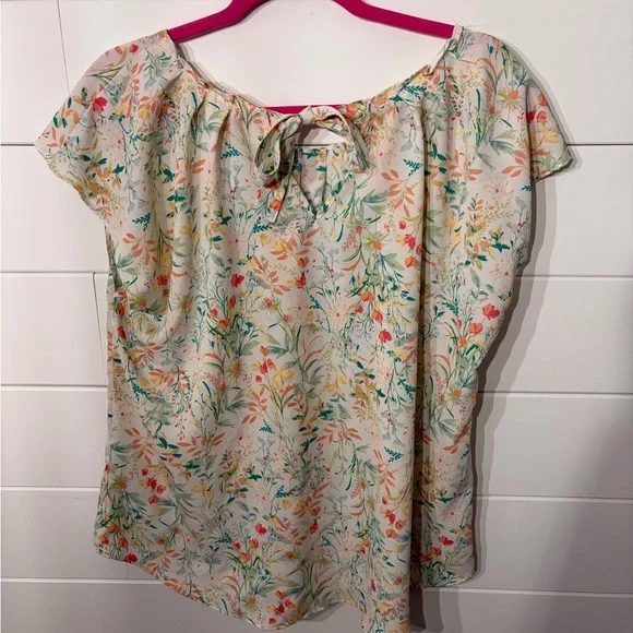 LC Lauren Conrad Floral Blouse - Multicolor - Picture 2 of 3